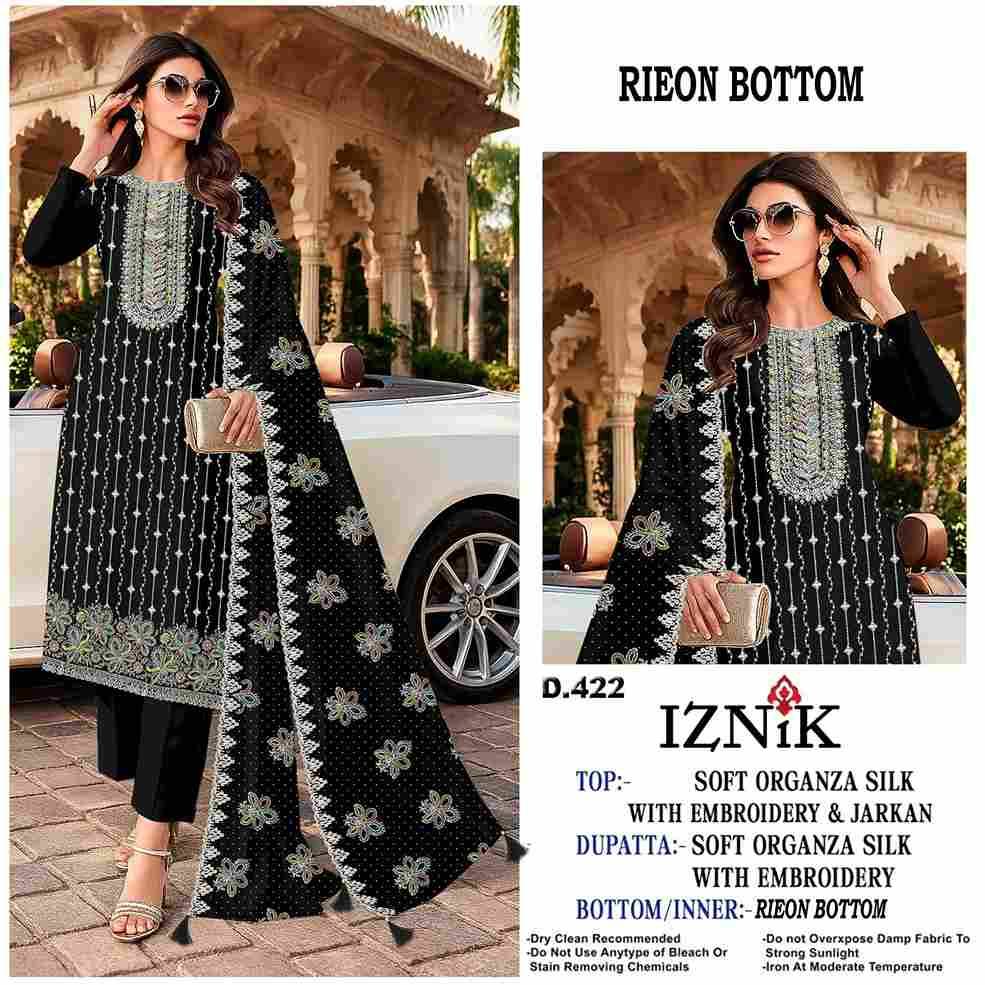 Iznik 422 Colours By Iznik Fab 422-A To 422-D Series Designer Pakistani Suits Beautiful Stylish Fancy Colorful Party Wear & Occasional Wear Velvet With Embroidery Dresses At Wholesale Price