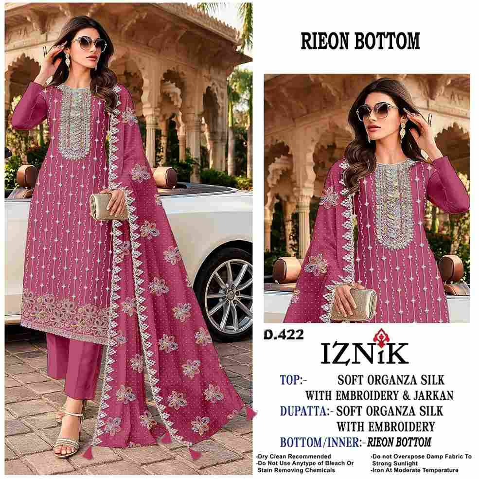 Iznik 422 Colours By Iznik Fab 422-A To 422-D Series Designer Pakistani Suits Beautiful Stylish Fancy Colorful Party Wear & Occasional Wear Velvet With Embroidery Dresses At Wholesale Price