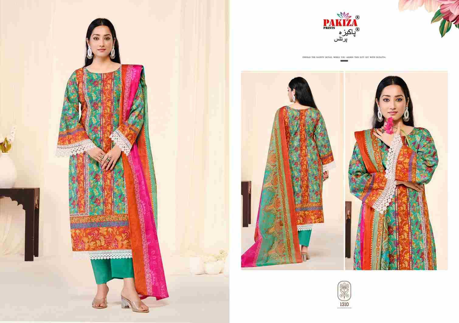 Andaaz Vol-13 By Pakiza Prints 1301 To 1310 Series Beautiful Festive Suits Stylish Fancy Colorful Party Wear & Occasional Wear Lawn Cotton Dresses At Wholesale Price