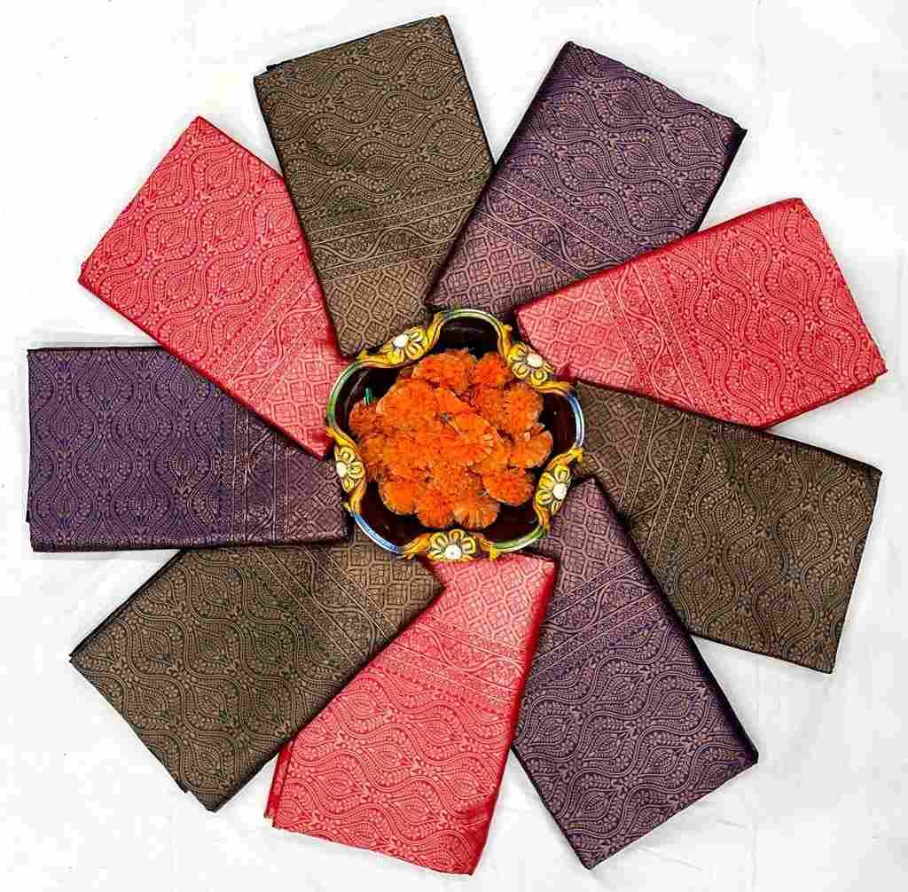 Kp-4063 By Fashid Wholesale 01 To 03 Series Indian Traditional Wear Collection Beautiful Stylish Fancy Colorful Party Wear & Occasional Wear Soft Lichi Silk Sarees At Wholesale Price