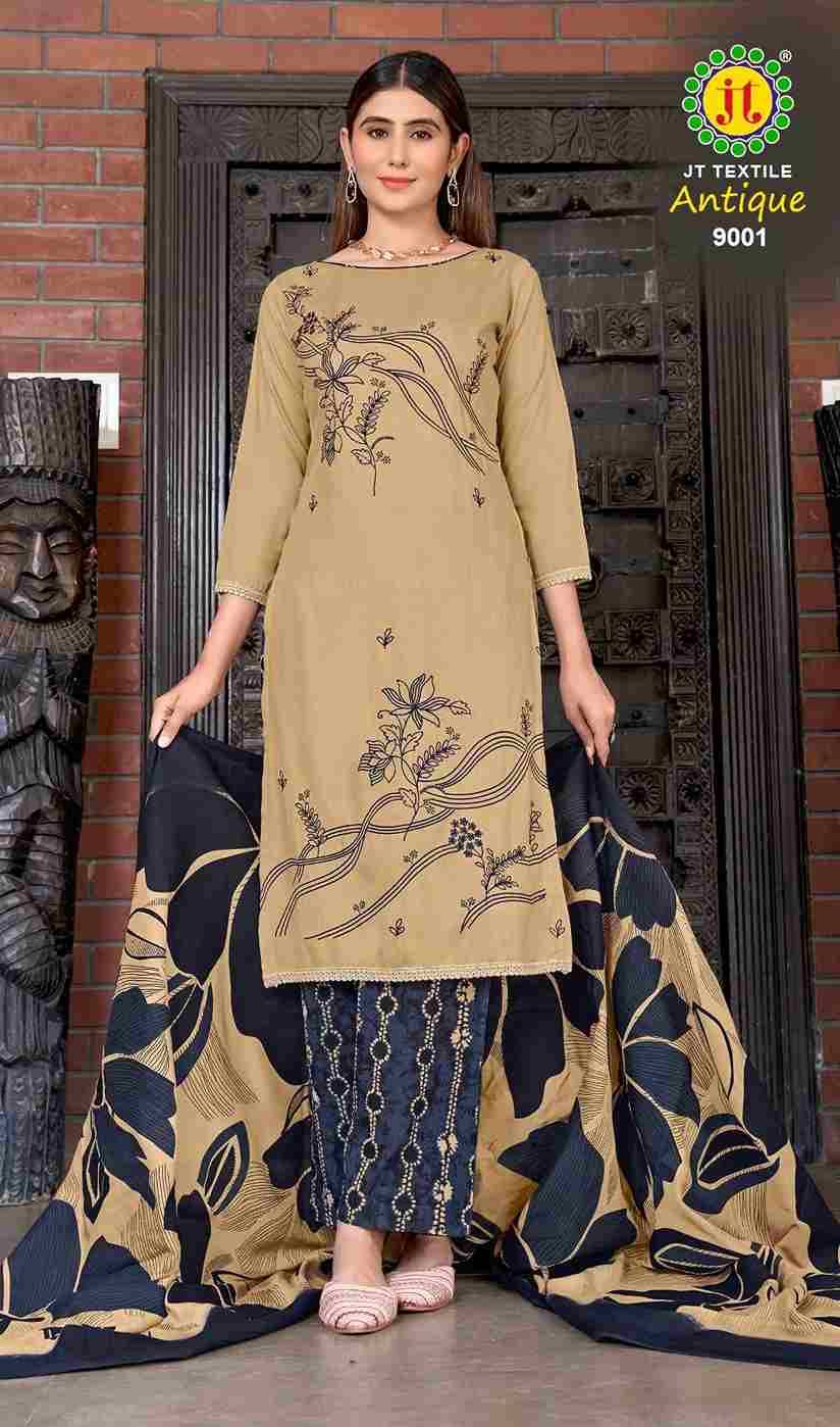 Antique Vol-9 By JT 9001 To 9005 Series Beautiful Festive Suits Colorful Stylish Fancy Casual Wear & Ethnic Wear Rayon Dresses At Wholesale Price