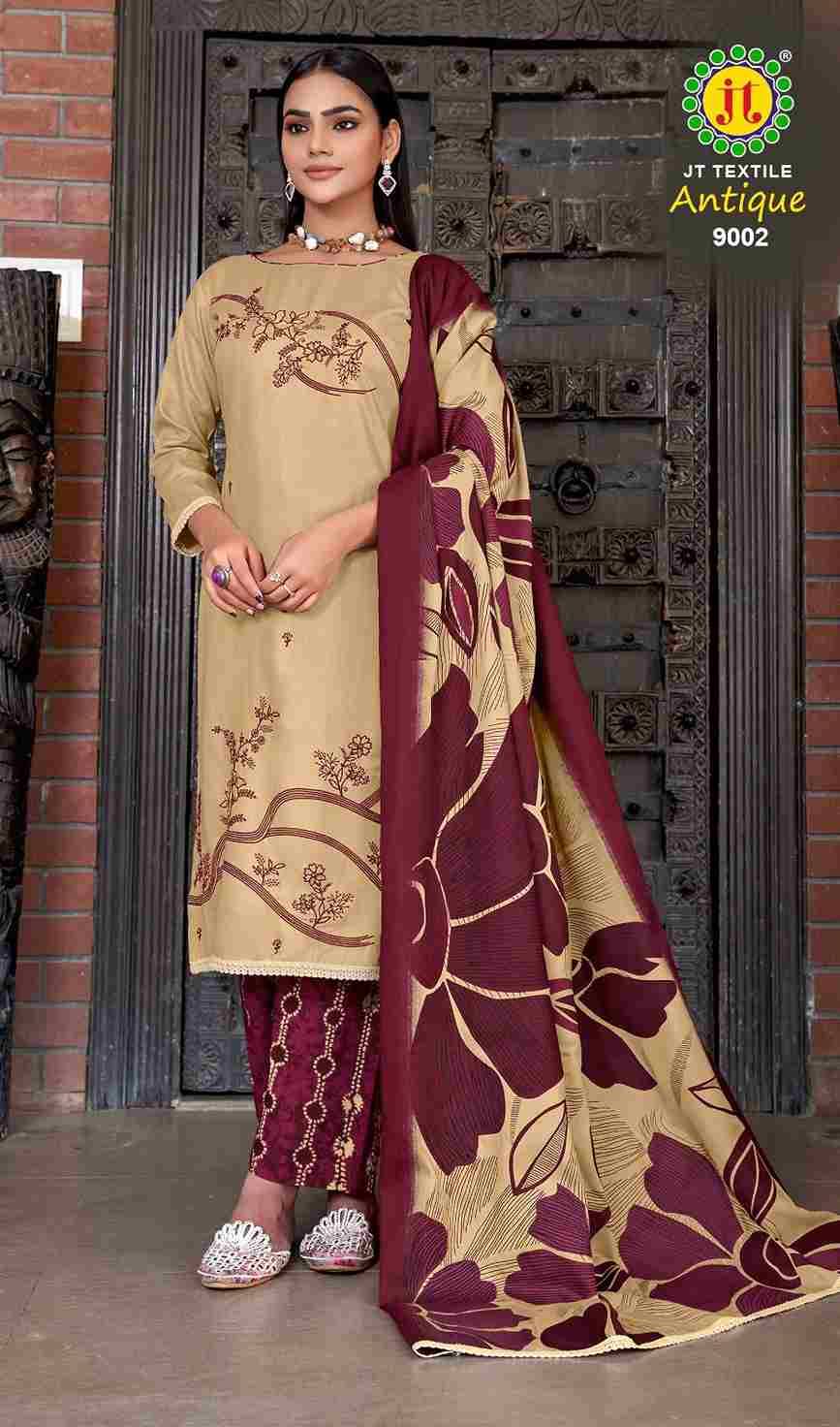 Antique Vol-9 By JT 9001 To 9005 Series Beautiful Festive Suits Colorful Stylish Fancy Casual Wear & Ethnic Wear Rayon Dresses At Wholesale Price