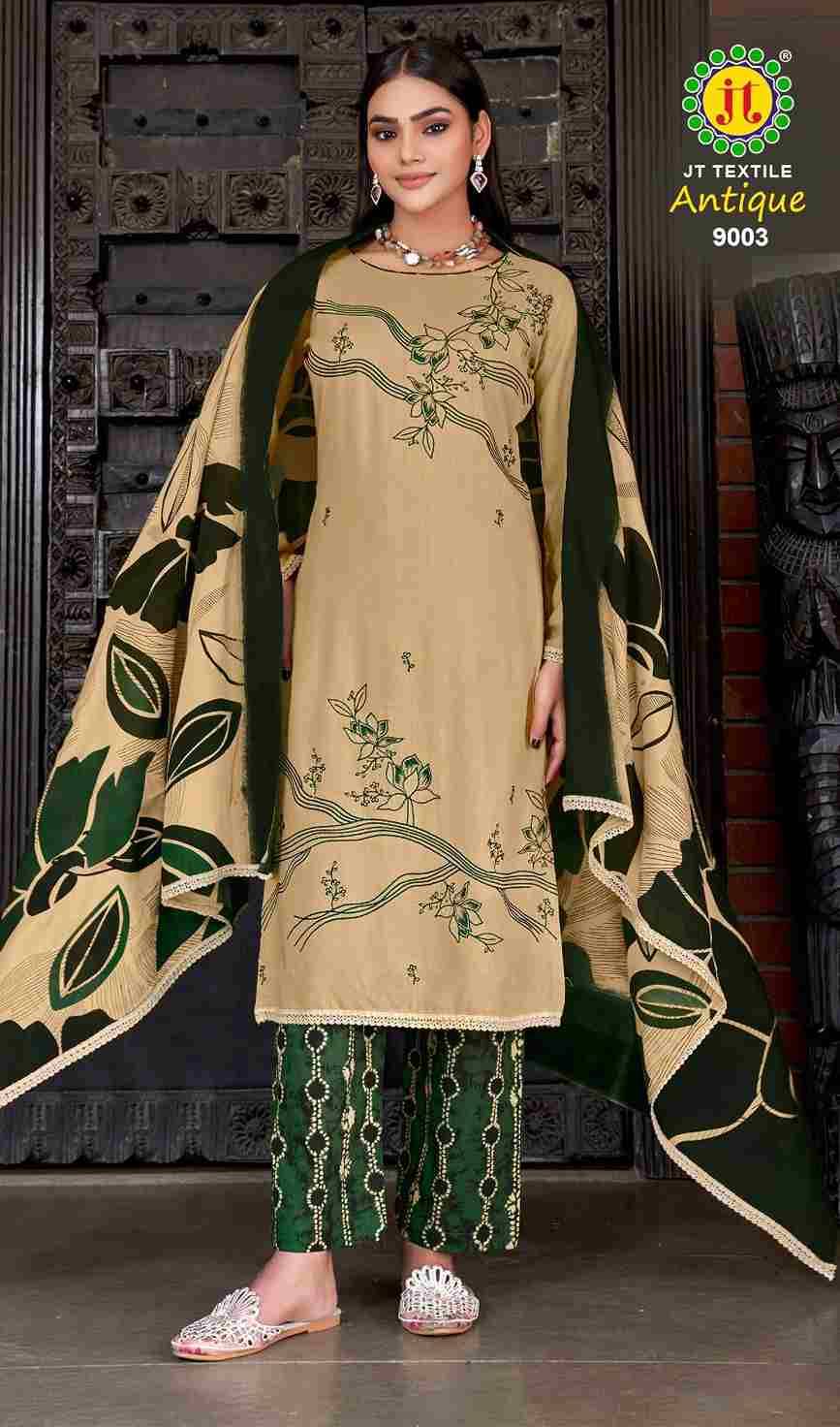 Antique Vol-9 By JT 9001 To 9005 Series Beautiful Festive Suits Colorful Stylish Fancy Casual Wear & Ethnic Wear Rayon Dresses At Wholesale Price