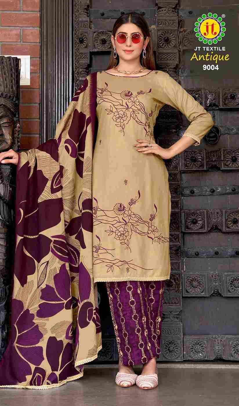 Antique Vol-9 By JT 9001 To 9005 Series Beautiful Festive Suits Colorful Stylish Fancy Casual Wear & Ethnic Wear Rayon Dresses At Wholesale Price