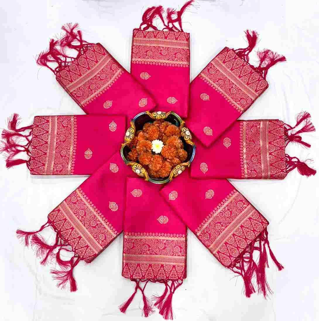 Kp-6079 By Fashid Wholesale Indian Traditional Wear Collection Beautiful Stylish Fancy Colorful Party Wear & Occasional Wear Soft Lichi Silk Sarees At Wholesale Price