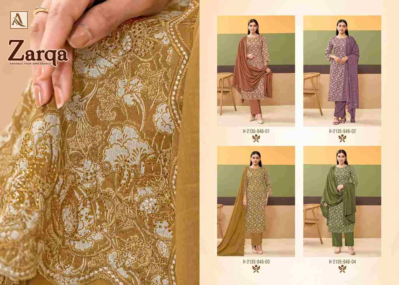 Zarqa By Alok Suit 2135-946-01 To 2135-946-04 Series Beautiful Festive Suits Stylish Fancy Colorful Casual Wear & Ethnic Wear Pure Jam Cotton Print Dresses At Wholesale Price