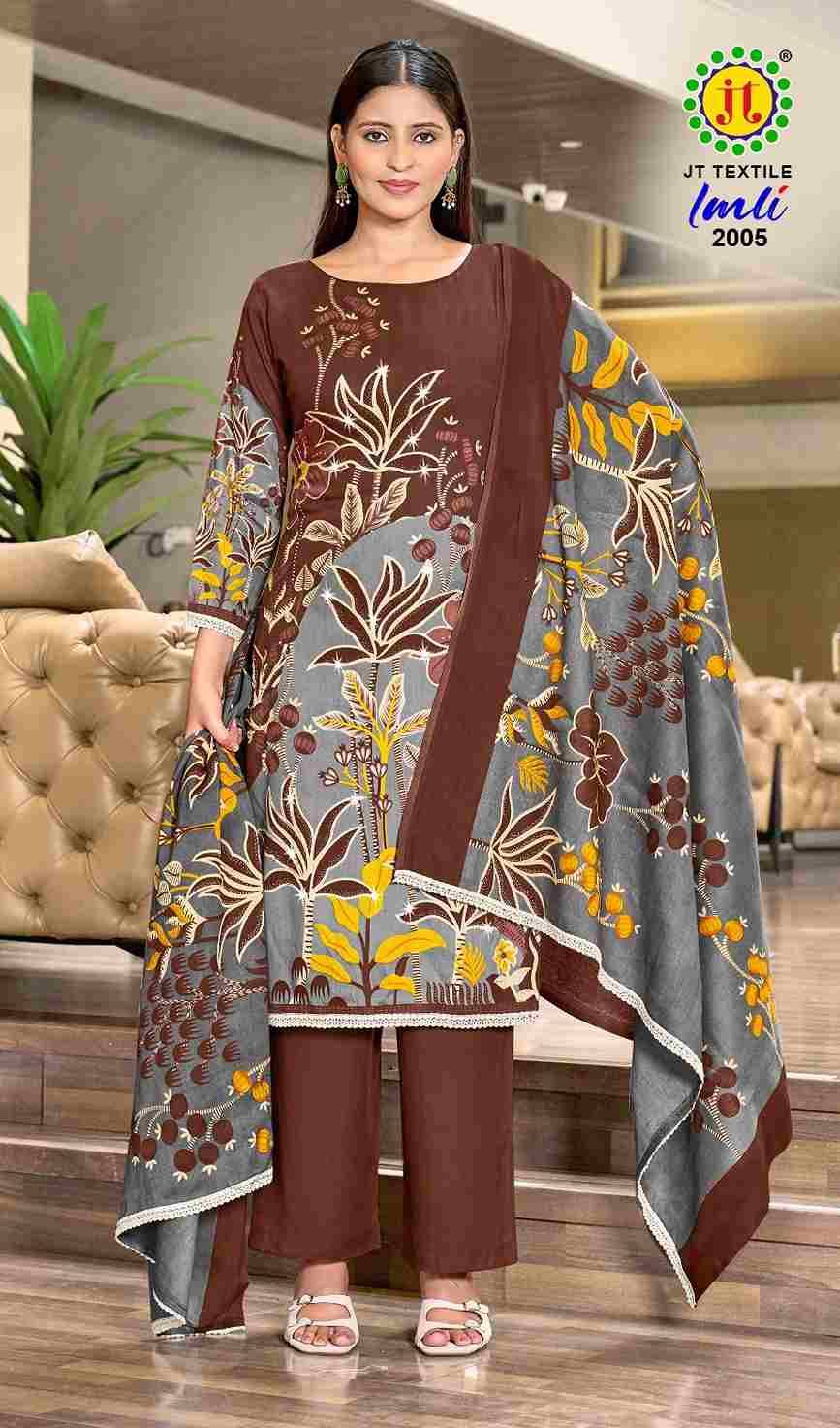 Imli Vol-2 By JT 2001 To 2005 Series Beautiful Festive Suits Colorful Stylish Fancy Casual Wear & Ethnic Wear Rayon Dresses At Wholesale Price