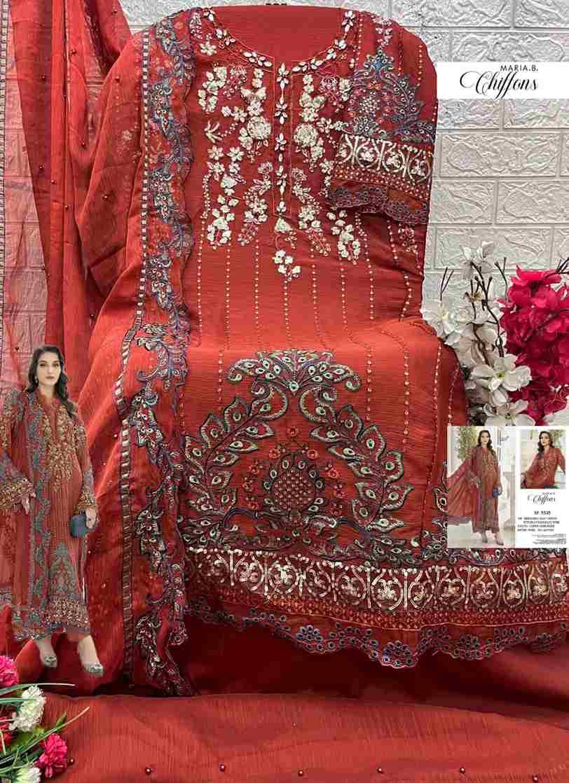 Shree Fabs Hit Design SF-5535 Colours By Shree Fabs SF-5535-A To SF-5535-D Series Beautiful Stylish Pakistani Suits Fancy Colorful Casual Wear & Ethnic Wear & Ready To Wear Chiffon Embroidery Dresses At Wholesale Price