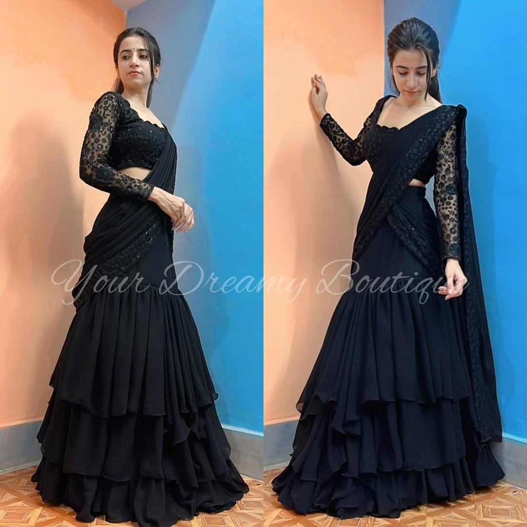 Kf-1663 By Fashid Wholesale 01 To 04 Series Beautiful Stylish Festive Suits Fancy Colorful Casual Wear & Ethnic Wear & Ready To Wear Heavy Faux Georgette Lehenga At Wholesale Price