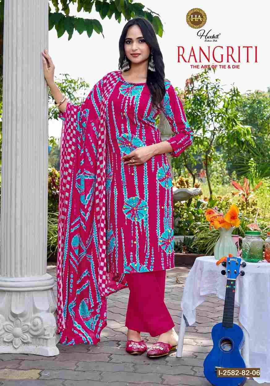 Rangriti By Harshit Fashion Hub 2582-82-01 To 2582-82-06 Series Beautiful Festive Suits Stylish Fancy Colorful Casual Wear & Ethnic Wear Pure Viscose Rayon Dresses At Wholesale Price