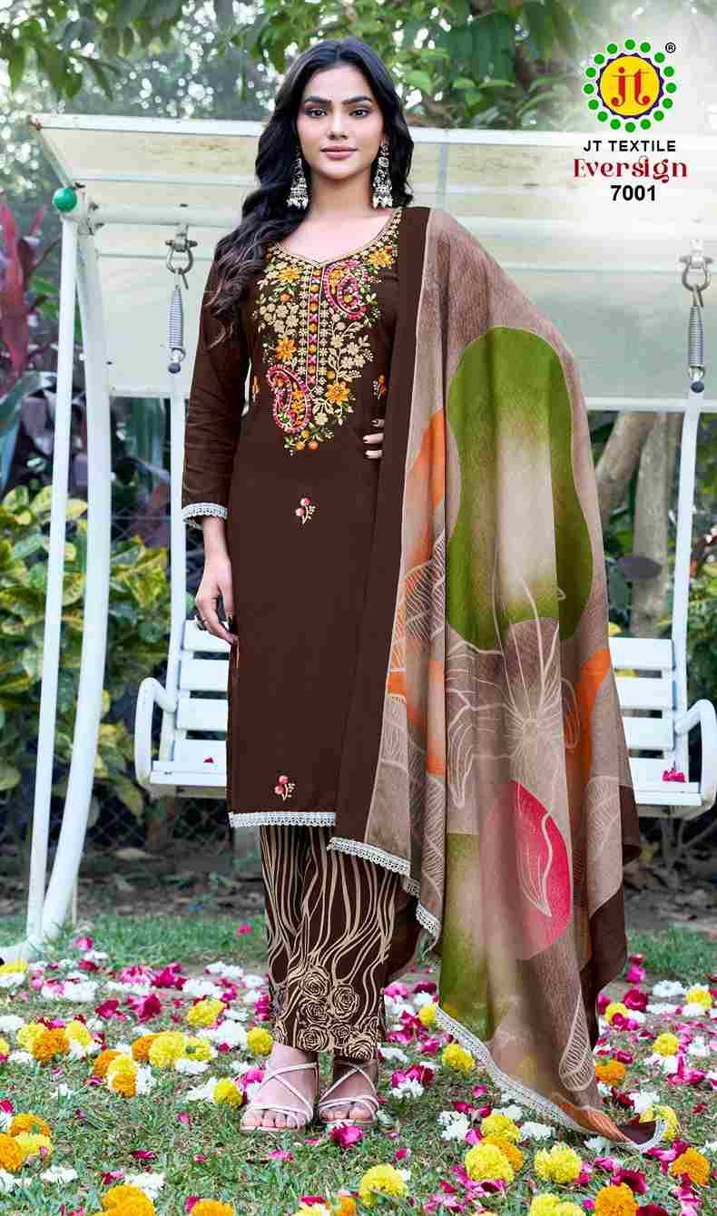 Eversign Vol-7 By JT 7001 To 7005 Series Beautiful Festive Suits Colorful Stylish Fancy Casual Wear & Ethnic Wear Rayon Dresses At Wholesale Price