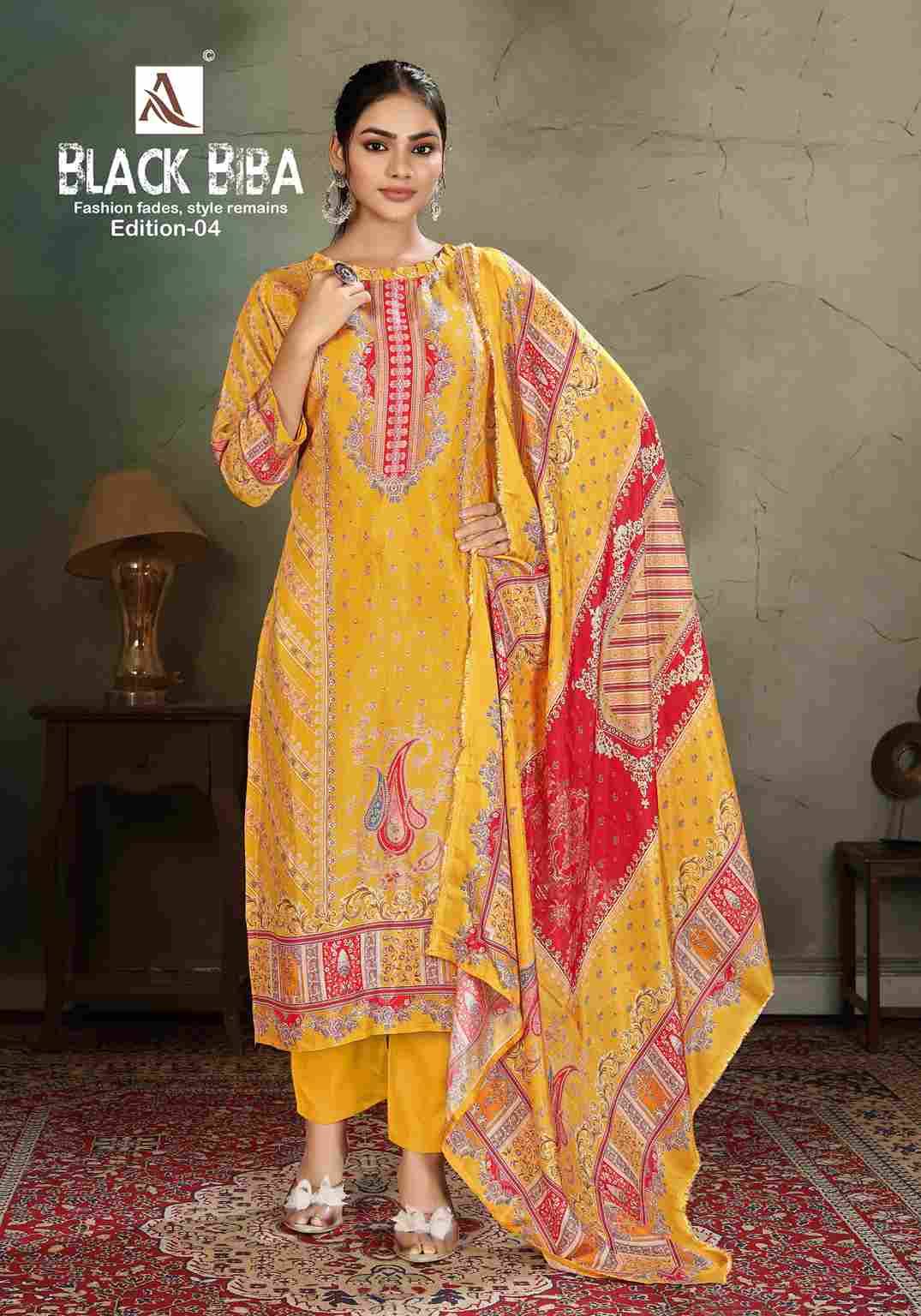 Black Biba Vol-4 By Alok Suit 2569-69-1 To 2569-69-4 Series Beautiful Festive Suits Stylish Fancy Colorful Casual Wear & Ethnic Wear Pure Viscose Muslin Embroidered Dresses At Wholesale Price