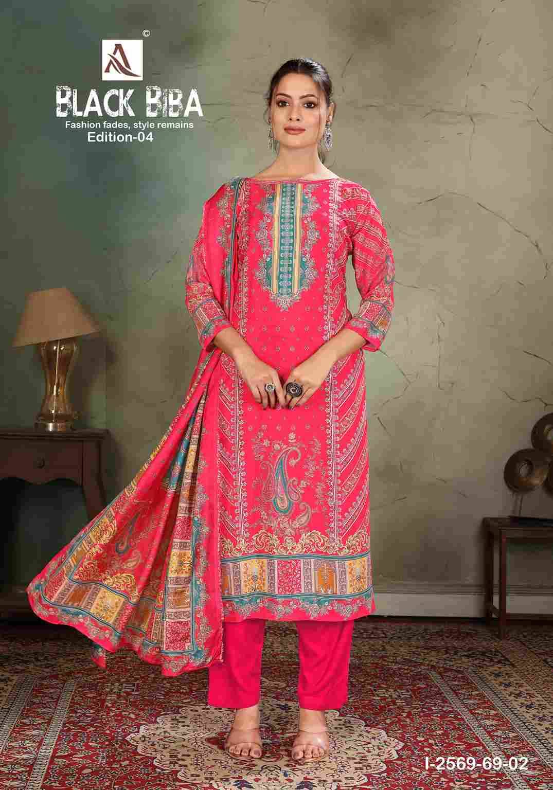 Black Biba Vol-4 By Alok Suit 2569-69-1 To 2569-69-4 Series Beautiful Festive Suits Stylish Fancy Colorful Casual Wear & Ethnic Wear Pure Viscose Muslin Embroidered Dresses At Wholesale Price