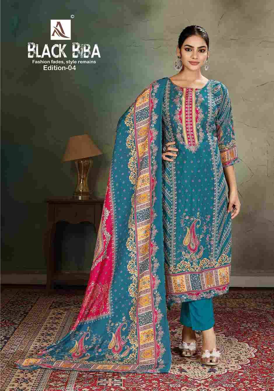 Black Biba Vol-4 By Alok Suit 2569-69-1 To 2569-69-4 Series Beautiful Festive Suits Stylish Fancy Colorful Casual Wear & Ethnic Wear Pure Viscose Muslin Embroidered Dresses At Wholesale Price