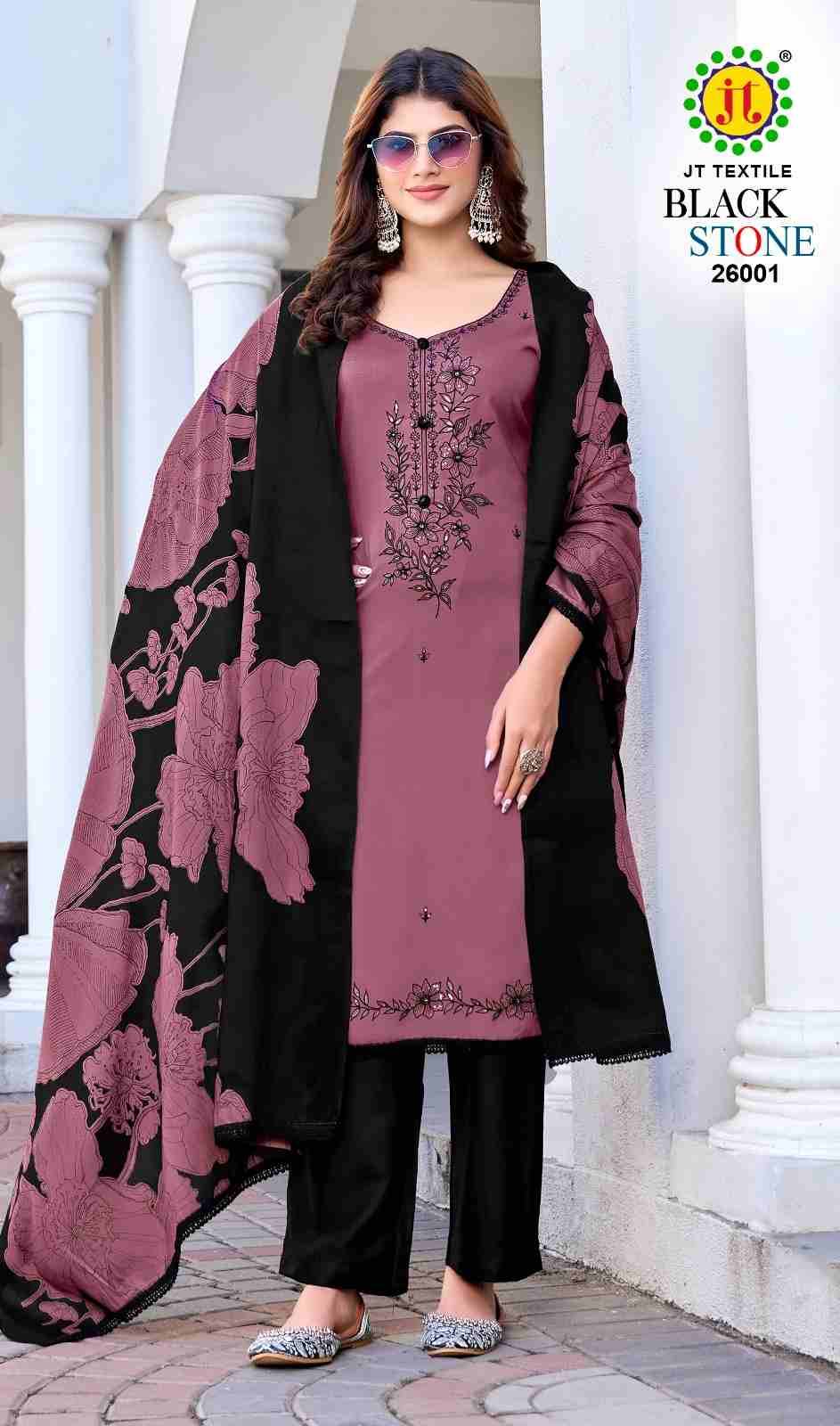 Black Stone Vol-26 By JT 26001 To 26005 Series Beautiful Festive Suits Colorful Stylish Fancy Casual Wear & Ethnic Wear Rayon Dresses At Wholesale Price