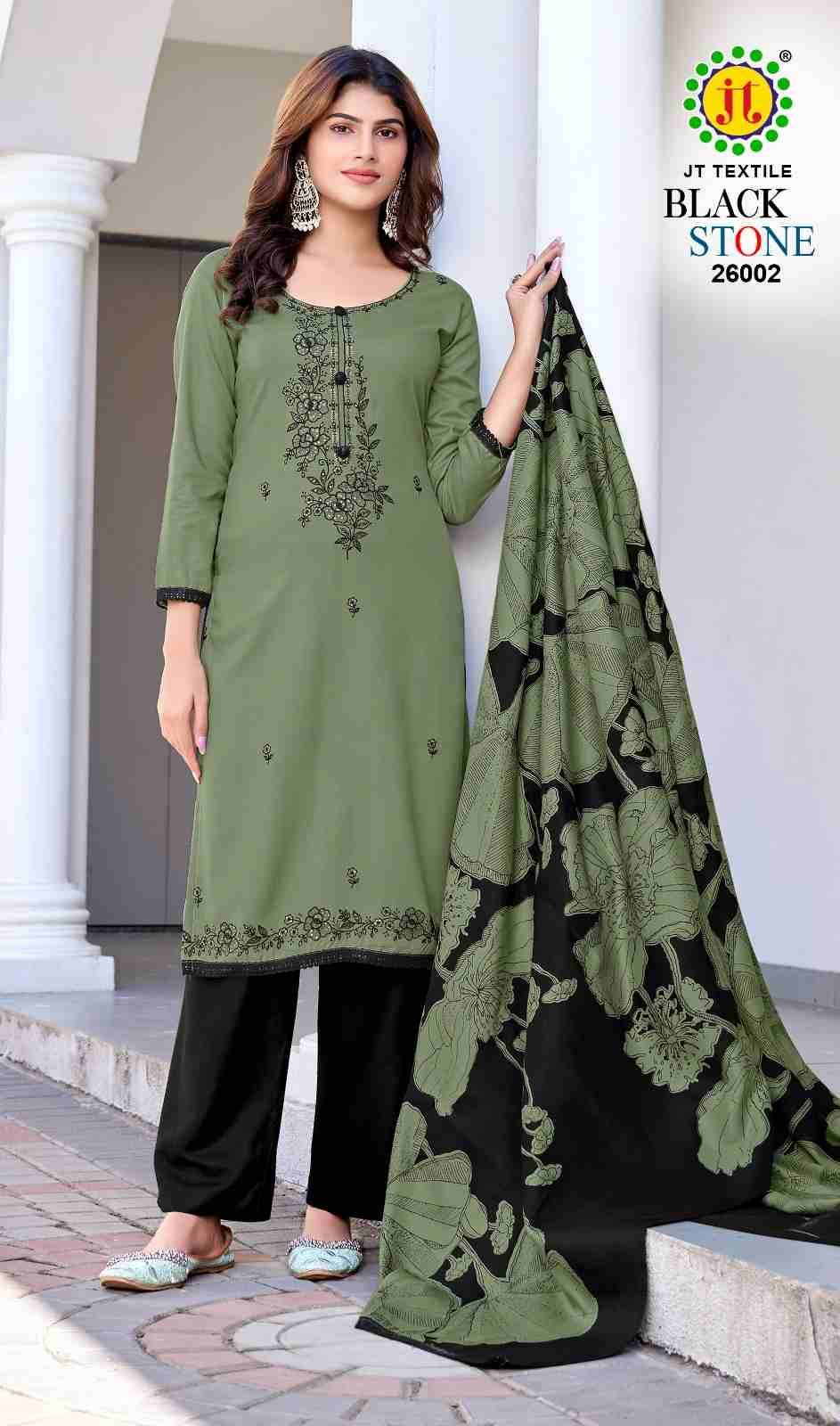 Black Stone Vol-26 By JT 26001 To 26005 Series Beautiful Festive Suits Colorful Stylish Fancy Casual Wear & Ethnic Wear Rayon Dresses At Wholesale Price