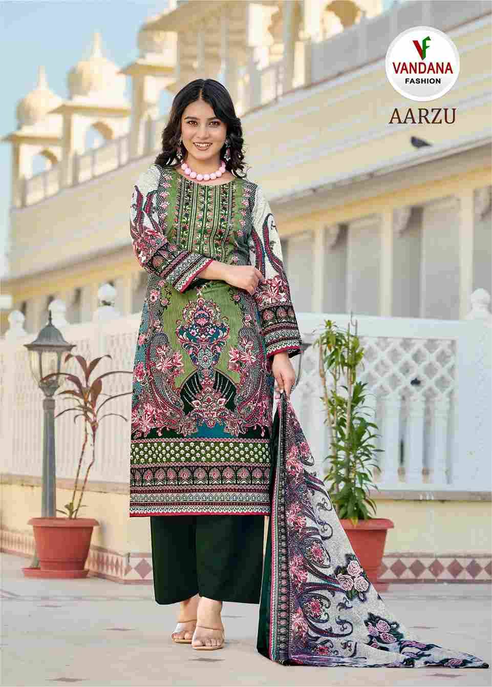 Aarzu Vol-3 By Vandana Creation 3001 To 3008 Series Beautiful Festive Suits Stylish Fancy Colorful Casual Wear & Ethnic Wear Soft Cotton Print Dresses At Wholesale Price