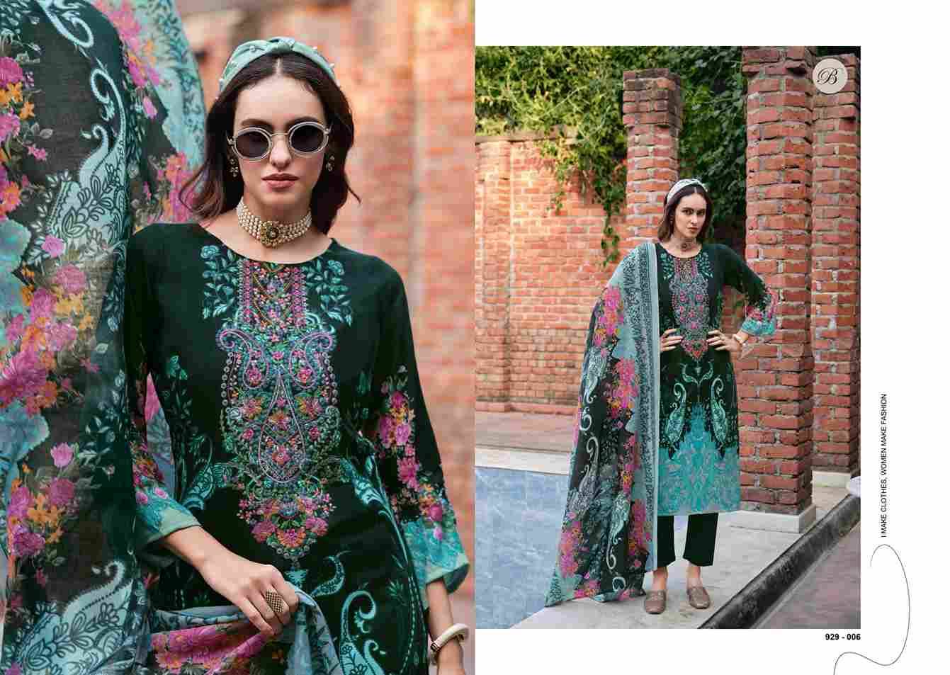 Riwayat Vol-15 By Belliza 929-001 To 929-008 Series Beautiful Festive Suits Stylish Fancy Colorful Casual Wear & Ethnic Wear Pure Viscose Rayon Print Dresses At Wholesale Price