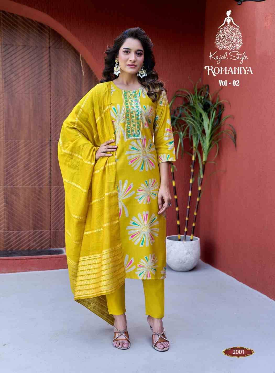 Romaniya Vol-2 By Kajal Style 2001 To 2006 Series Beautiful Stylish Festive Suits Fancy Colorful Casual Wear & Ethnic Wear & Ready To Wear Vertican Dresses At Wholesale Price