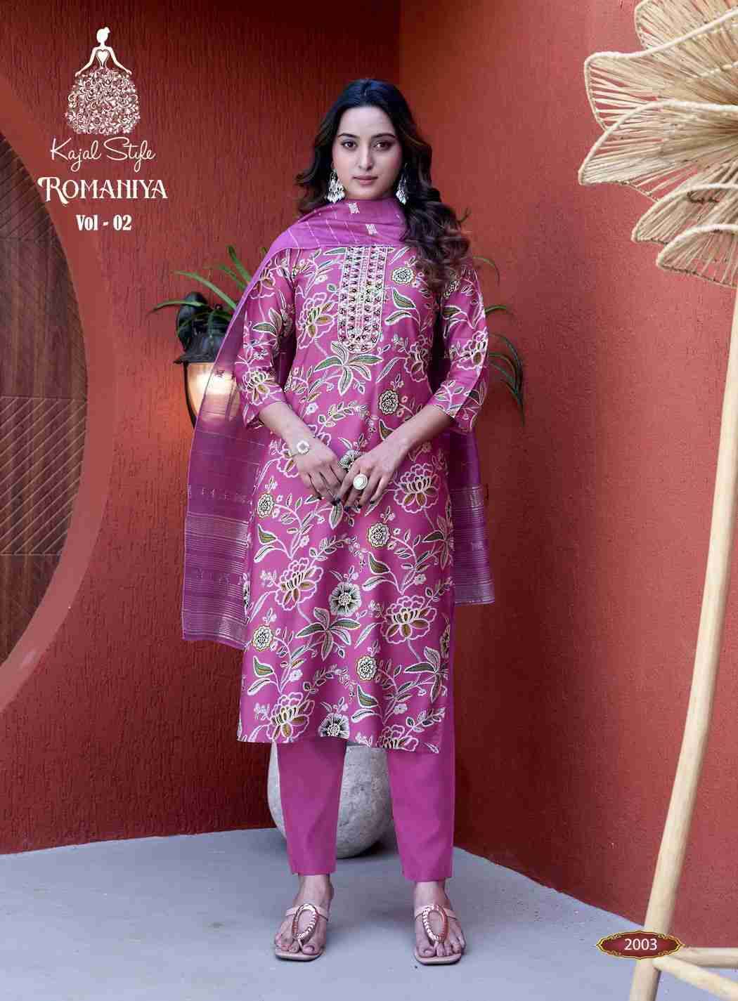 Romaniya Vol-2 By Kajal Style 2001 To 2006 Series Beautiful Stylish Festive Suits Fancy Colorful Casual Wear & Ethnic Wear & Ready To Wear Vertican Dresses At Wholesale Price