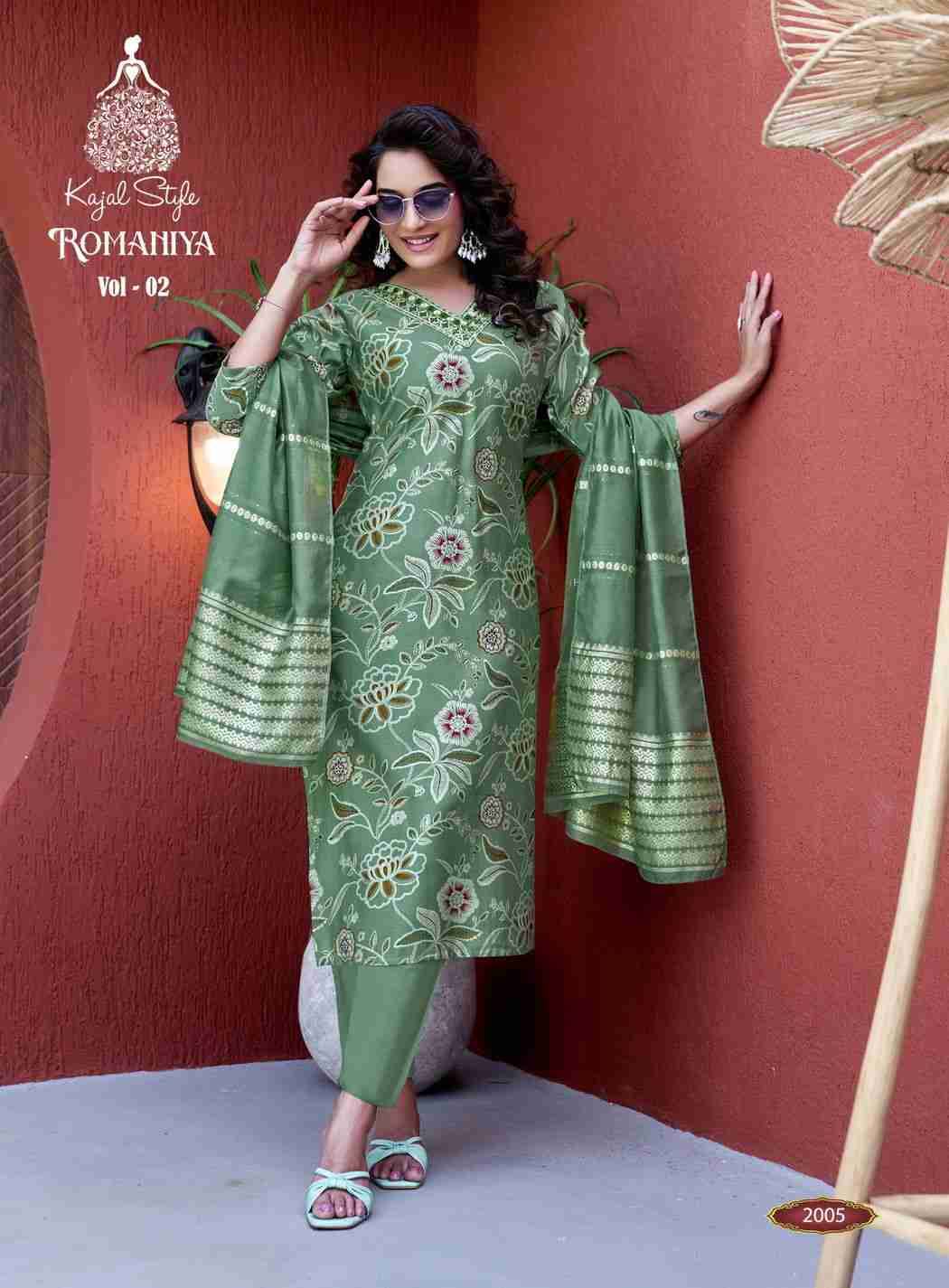 Romaniya Vol-2 By Kajal Style 2001 To 2006 Series Beautiful Stylish Festive Suits Fancy Colorful Casual Wear & Ethnic Wear & Ready To Wear Vertican Dresses At Wholesale Price