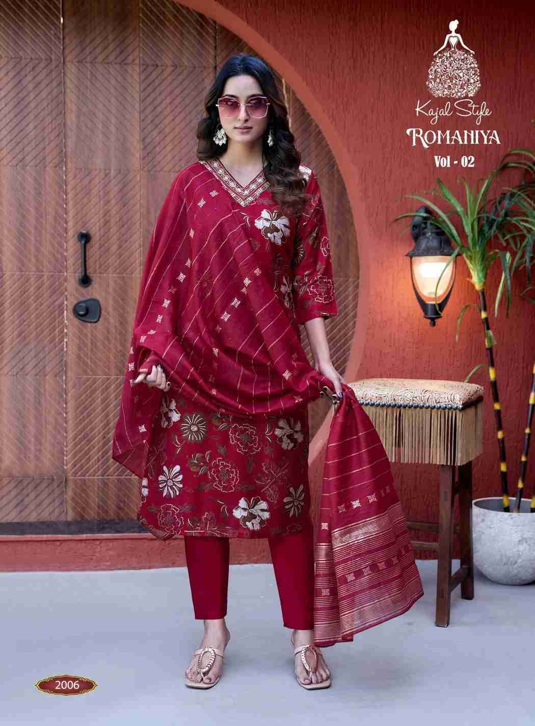 Romaniya Vol-2 By Kajal Style 2001 To 2006 Series Beautiful Stylish Festive Suits Fancy Colorful Casual Wear & Ethnic Wear & Ready To Wear Vertican Dresses At Wholesale Price