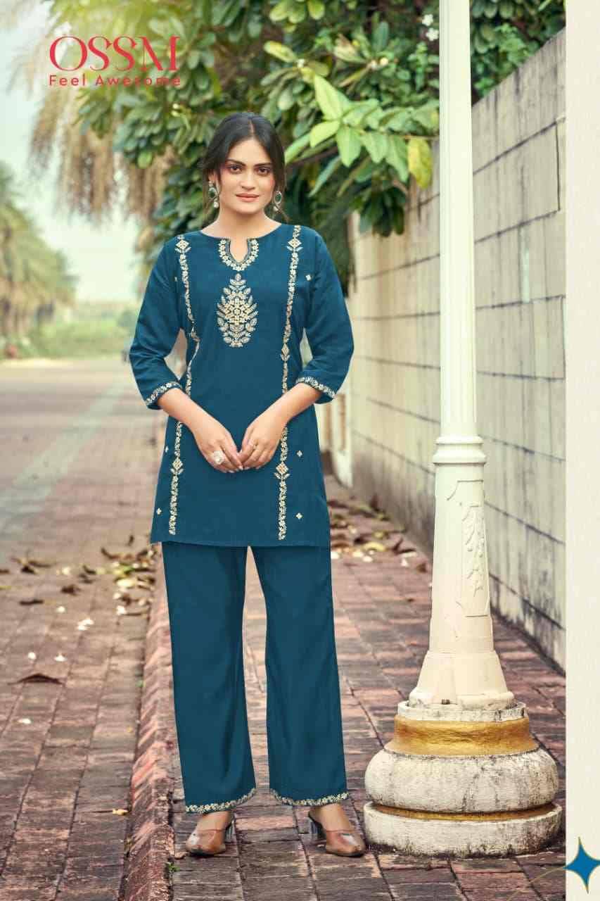 Celebration Vol-2 By Ossm 1001 To 1006 Series Designer Stylish Fancy Colorful Beautiful Party Wear & Ethnic Wear Collection Viscose Silk Co-Ord At Wholesale Price