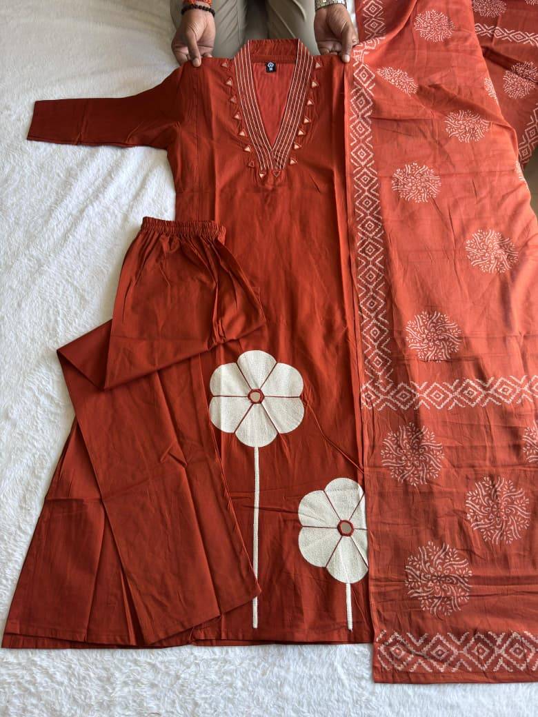 Kr-395 By Fashid Wholesale Designer Festive Suits Collection Beautiful Stylish Fancy Colorful Party Wear & Occasional Wear Pure Cotton Kurti With Pent At Wholesale Price