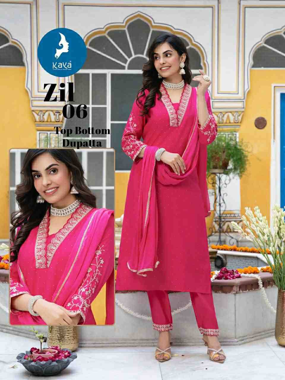 Zil By Kaya 01 To 06 Series Beautiful Stylish Anarkali Suits Fancy Colorful Casual Wear & Ethnic Wear & Ready To Wear Roman Dresses At Wholesale Price