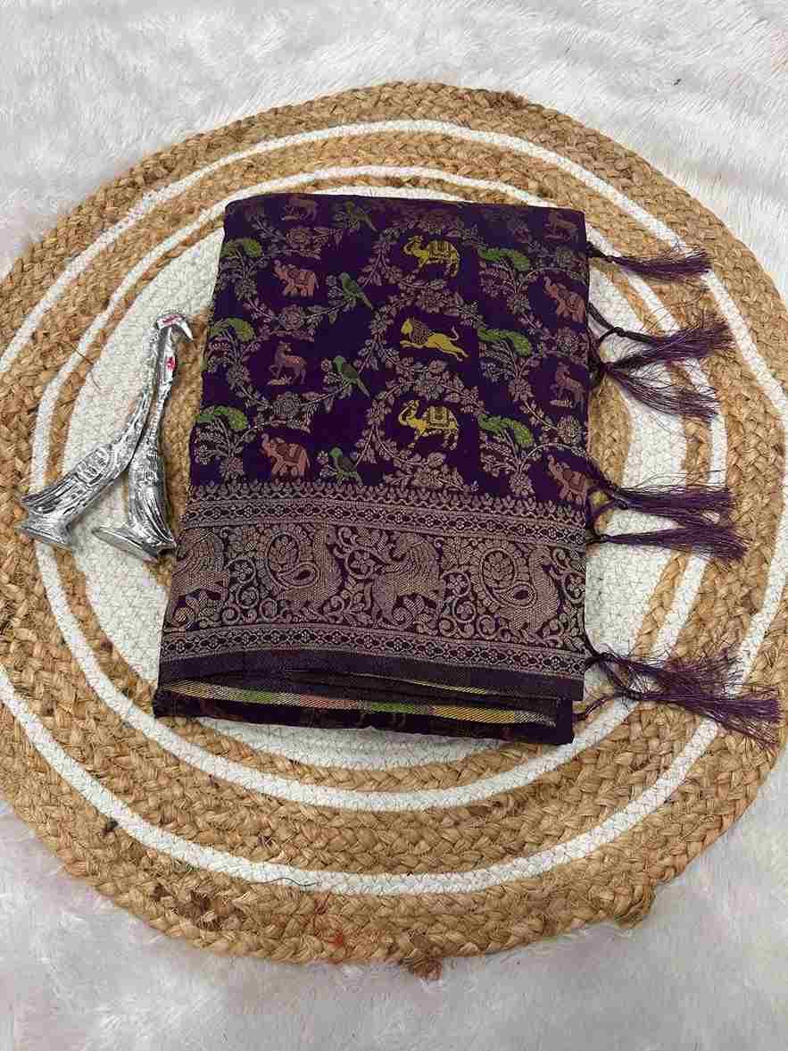 Sb-859 By Fashid Wholesale 01 To 06 Series Indian Traditional Wear Collection Beautiful Stylish Fancy Colorful Party Wear & Occasional Wear Pure Naylon Khadi Crepe Georgette Sarees At Wholesale Price