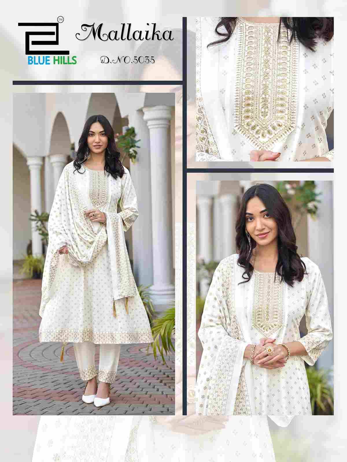 Mallaika By Blue Hills 5035 To 5040 Series Designer Stylish Fancy Colorful Beautiful Party Wear & Ethnic Wear Collection Rayon Foil Dresses At Wholesale Price