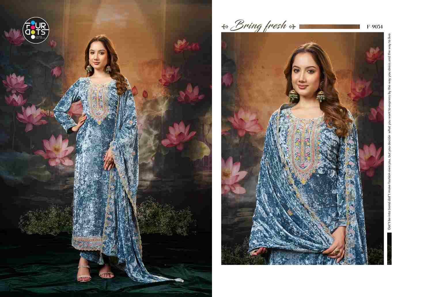 Panchmukh By Four Dots 9031 To 9034 Series Designer Stylish Fancy Colorful Beautiful Party Wear & Ethnic Wear Collection Premium Velvet Dresses At Wholesale Price