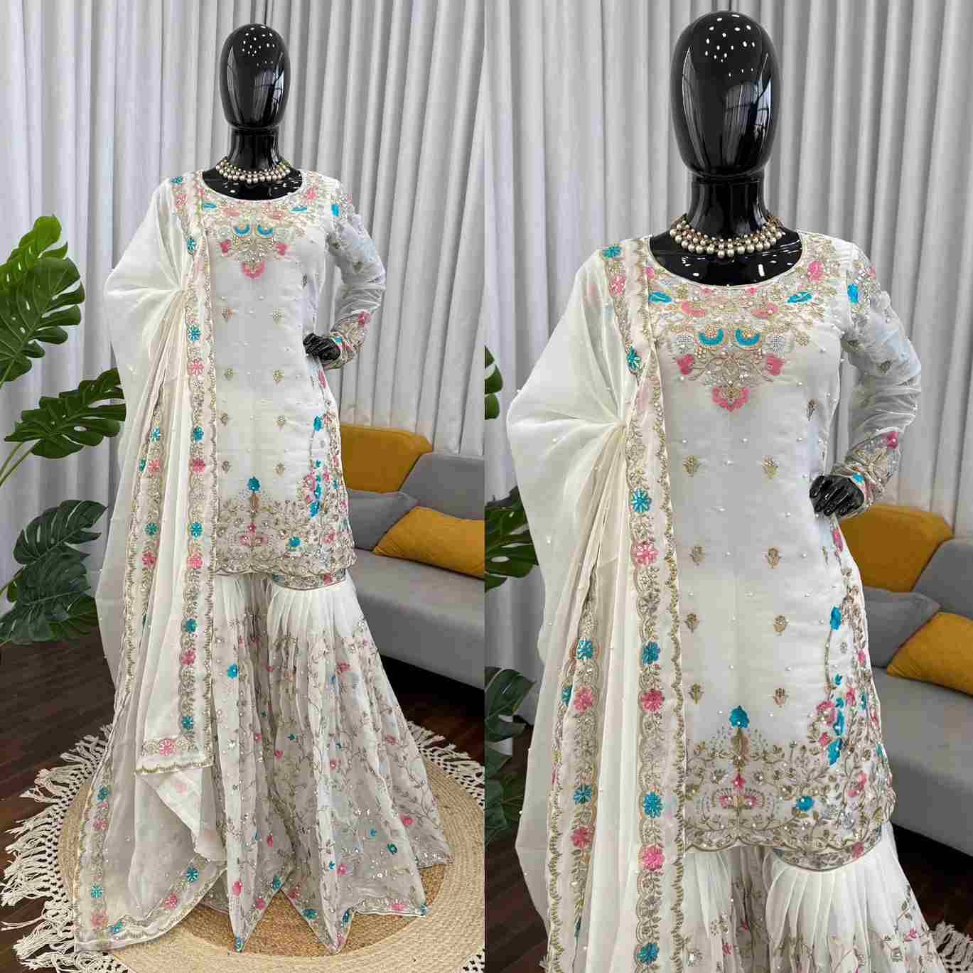 R-5956 By Fashid Wholesale 01 To 02 Series Suits Beautiful Fancy Colorful Stylish Party Wear & Occasional Wear Jimmy Choo Silk Dresses At Wholesale Price