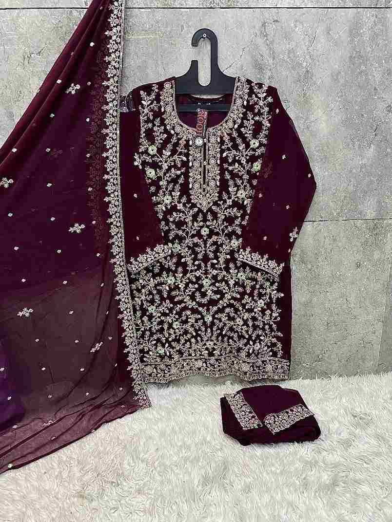 Hoor Tex Hit Design HF-145 Colours By Hoor Tex HF-145-A To HF-145-D Series Designer Festive Pakistani Suits Collection Beautiful Stylish Fancy Colorful Party Wear & Occasional Wear Heavy Georgette Embroidered Dresses At Wholesale Price