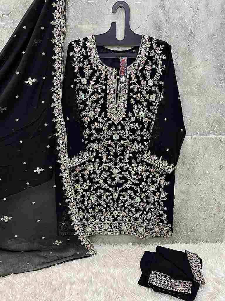 Hoor Tex Hit Design HF-145 Colours By Hoor Tex HF-145-A To HF-145-D Series Designer Festive Pakistani Suits Collection Beautiful Stylish Fancy Colorful Party Wear & Occasional Wear Heavy Georgette Embroidered Dresses At Wholesale Price