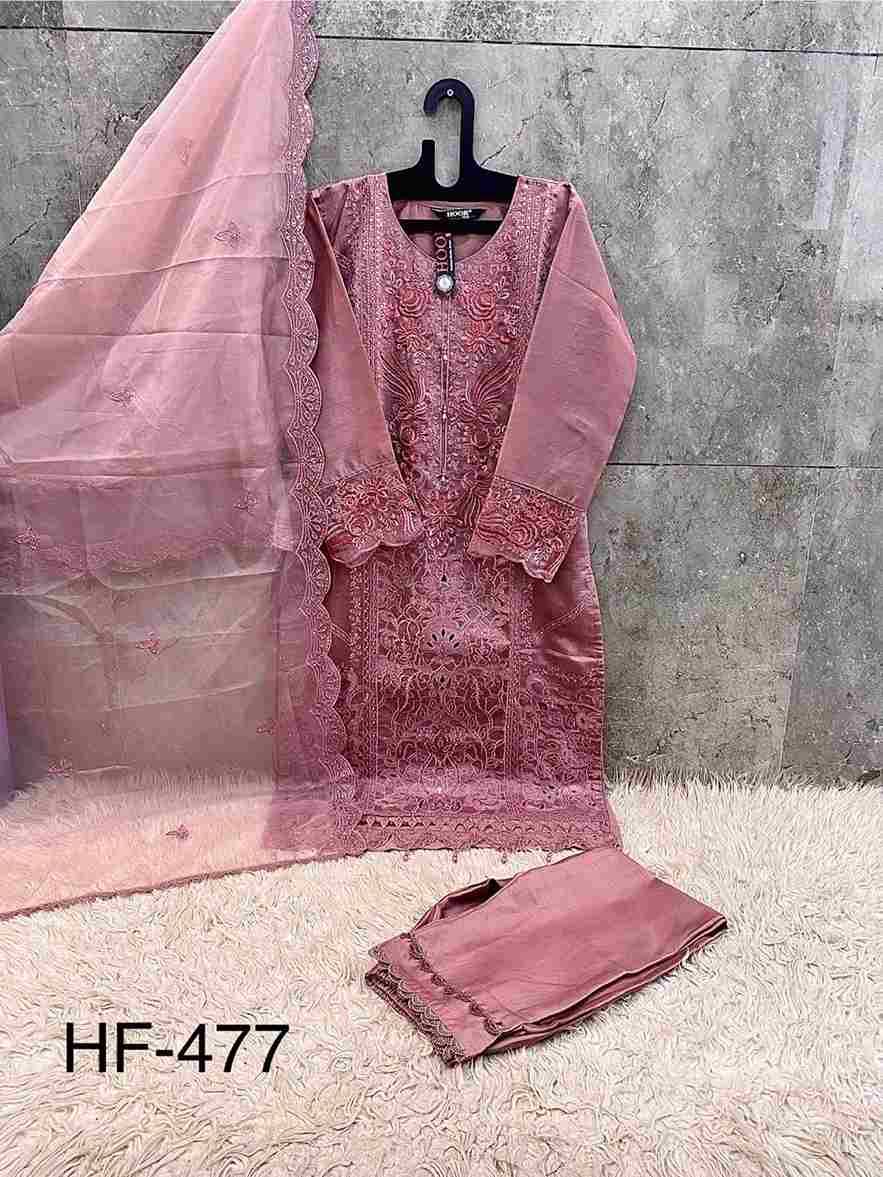 Hoor Tex Hit Design HF-477 Colours By Hoor Tex HF-477-A To HF-477-D Series Designer Festive Pakistani Suits Collection Beautiful Stylish Fancy Colorful Party Wear & Occasional Wear Heavy Viscose With Embroidered Dresses At Wholesale Price