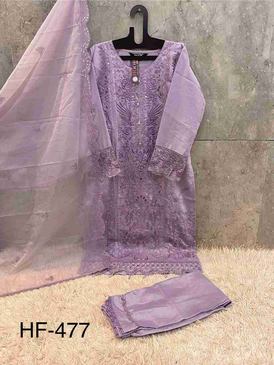 Hoor Tex Hit Design HF-477 Colours By Hoor Tex HF-477-A To HF-477-D Series Designer Festive Pakistani Suits Collection Beautiful Stylish Fancy Colorful Party Wear & Occasional Wear Heavy Viscose With Embroidered Dresses At Wholesale Price