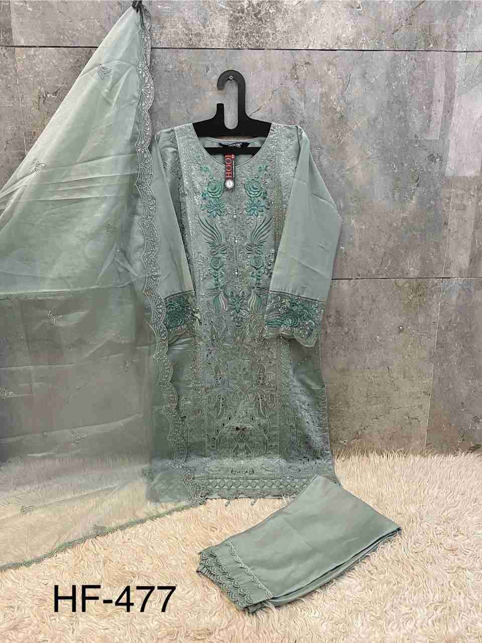 Hoor Tex Hit Design HF-477 Colours By Hoor Tex HF-477-A To HF-477-D Series Designer Festive Pakistani Suits Collection Beautiful Stylish Fancy Colorful Party Wear & Occasional Wear Heavy Viscose With Embroidered Dresses At Wholesale Price