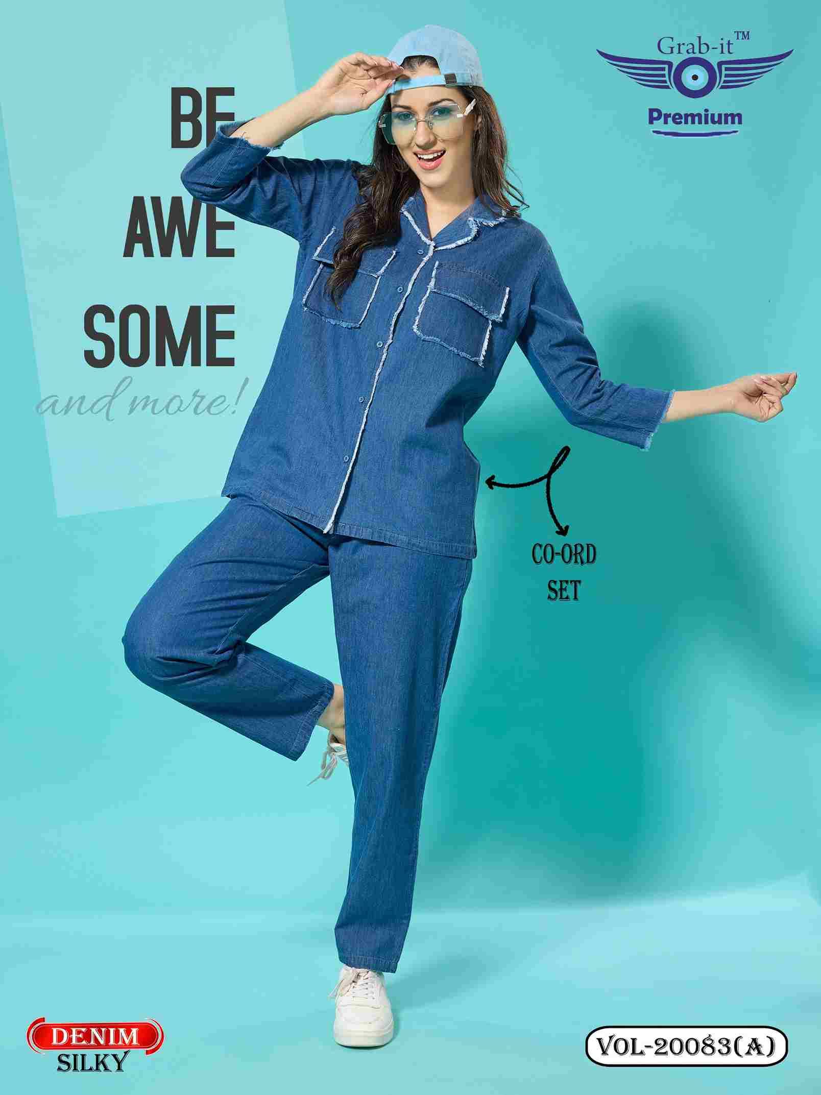 Janvi By Kaamiri 01 To 03 Series Designer Stylish Fancy Colorful Beautiful Party Wear & Ethnic Wear Collection Heavy Denim Co-Ord At Wholesale Price