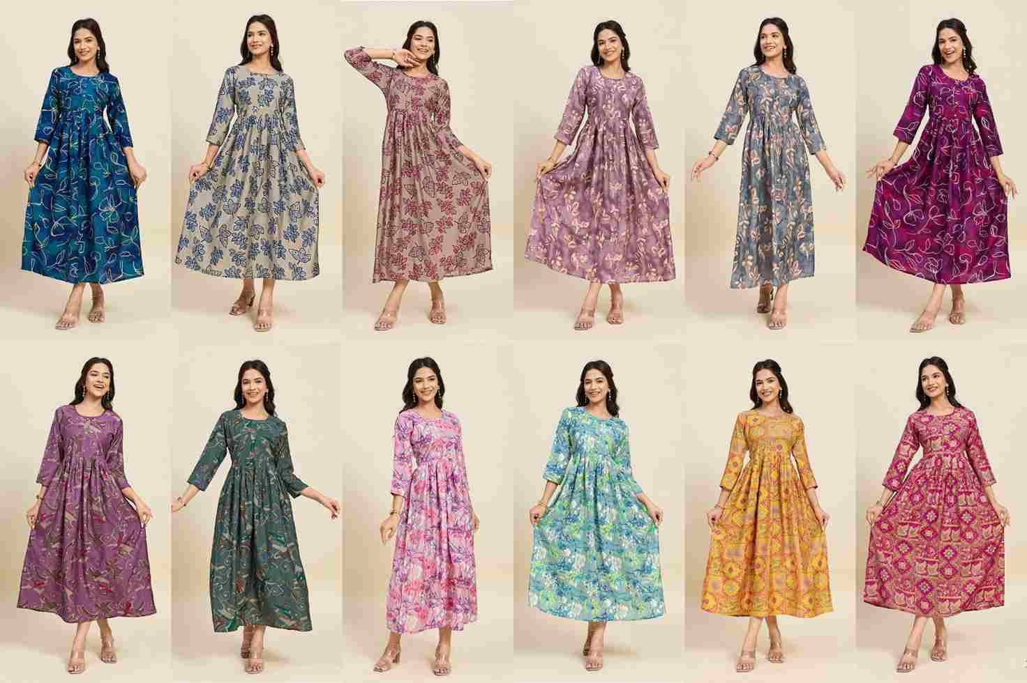 Sofiya By Ashwath Trendz 1001 To 1012 Series Designer Stylish Fancy Colorful Beautiful Party Wear & Ethnic Wear Collection Chanderi Print Kurtis At Wholesale Price