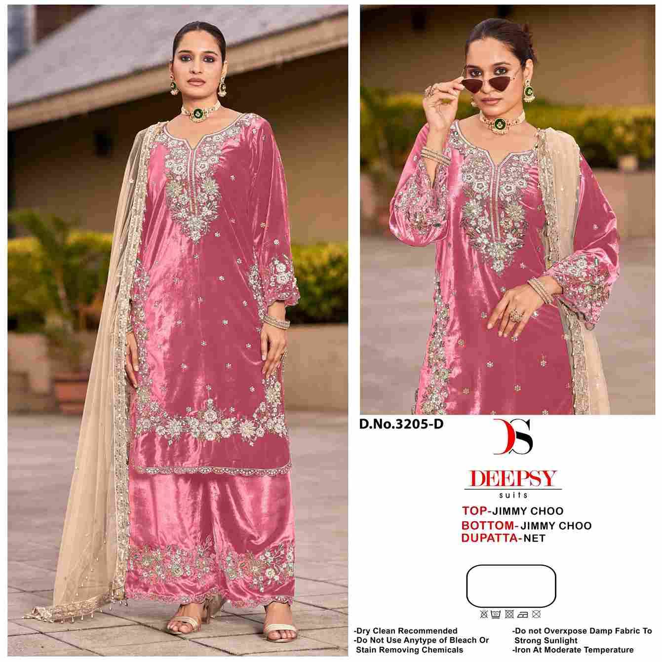 Deepsy Hit Design 3205 Colours By Deepsy Suits 3205-A To 3205-E Series Pakistani Stylish Beautiful Colourful Printed & Embroidered Party Wear & Occasional Wear Jimmy Choo Dresses At Wholesale Price