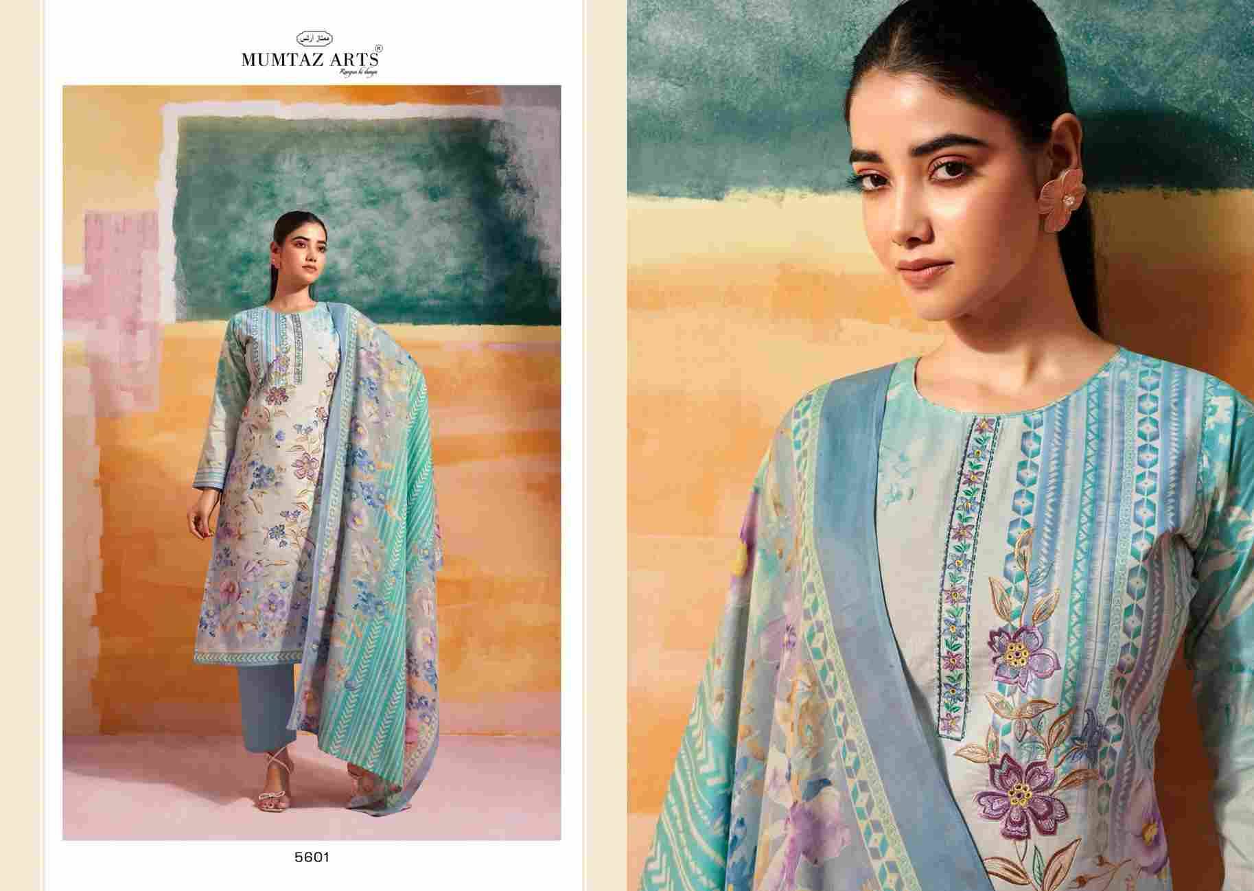 Vintage Pastel By Mumtaz Arts 5601 To 5606 Series Designer Festive Suits Collection Beautiful Stylish Fancy Colorful Party Wear & Occasional Wear Pure Cambric Cotton Dresses At Wholesale Price