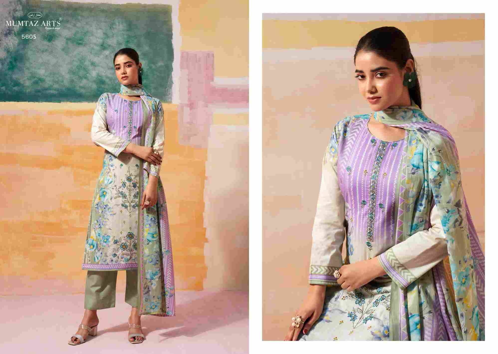 Vintage Pastel By Mumtaz Arts 5601 To 5606 Series Designer Festive Suits Collection Beautiful Stylish Fancy Colorful Party Wear & Occasional Wear Pure Cambric Cotton Dresses At Wholesale Price
