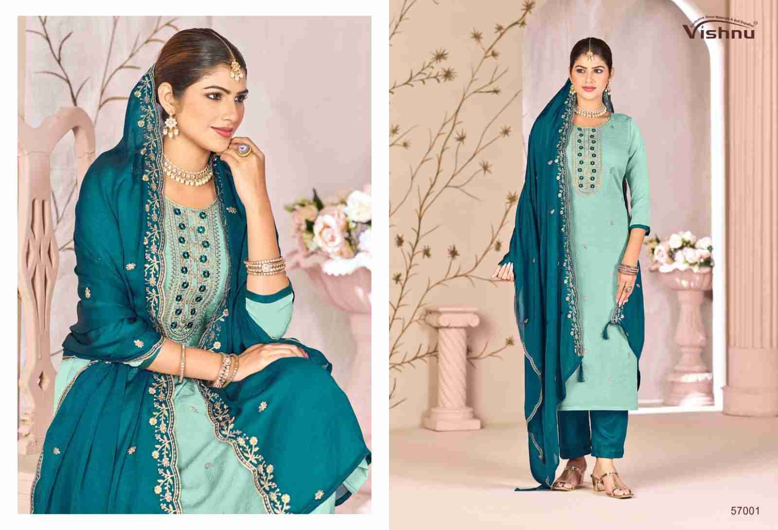 Simran By Vishnu 57001 To 57010 Series Beautiful Stylish Festive Suits Fancy Colorful Casual Wear & Ethnic Wear & Ready To Wear Rangoli Crush Dresses At Wholesale Price