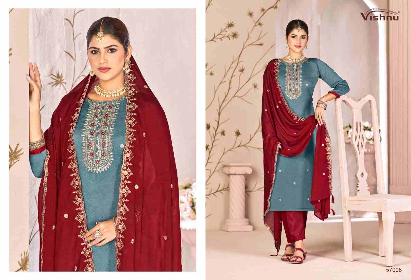 Simran By Vishnu 57001 To 57010 Series Beautiful Stylish Festive Suits Fancy Colorful Casual Wear & Ethnic Wear & Ready To Wear Rangoli Crush Dresses At Wholesale Price