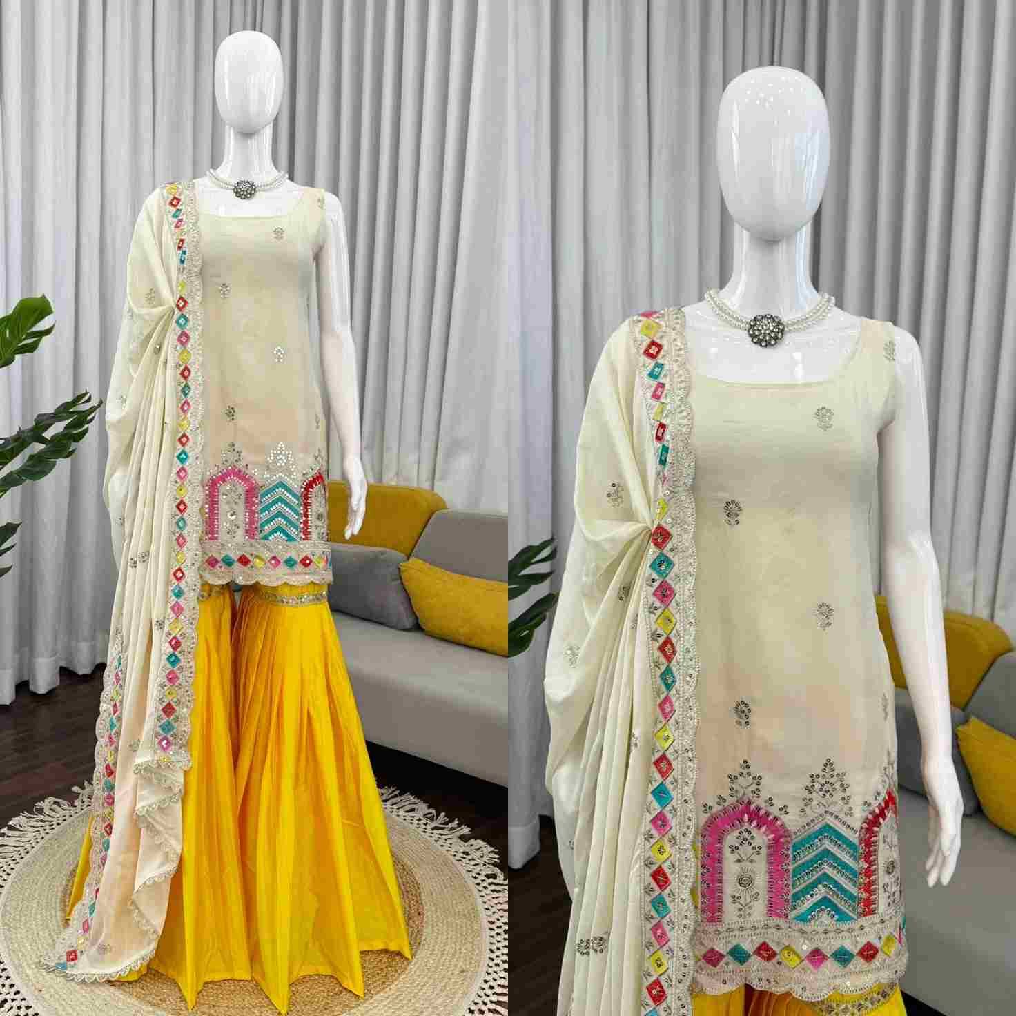 K-1550 By Fashid Wholesale Beautiful Festive Suits Colorful Stylish Fancy Casual Wear & Ethnic Wear Chinon Silk Dresses At Wholesale Price