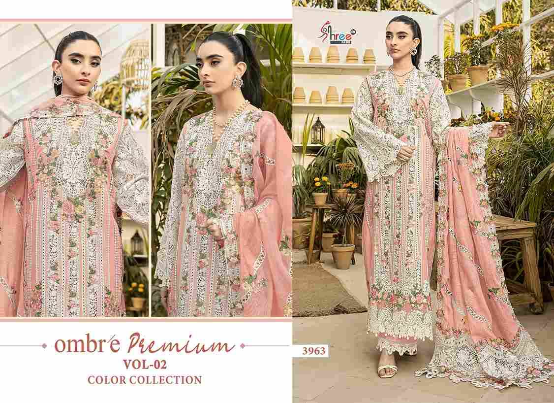 Ombre 3963 Colours By Shree Fabs 3963-A To 3963-D Series Designer Pakistani Suits Collection Beautiful Stylish Fancy Colorful Party Wear & Ethnic Wear Pure Viscose With Pure Cotton With Embroidery Dresses At Wholesale Price