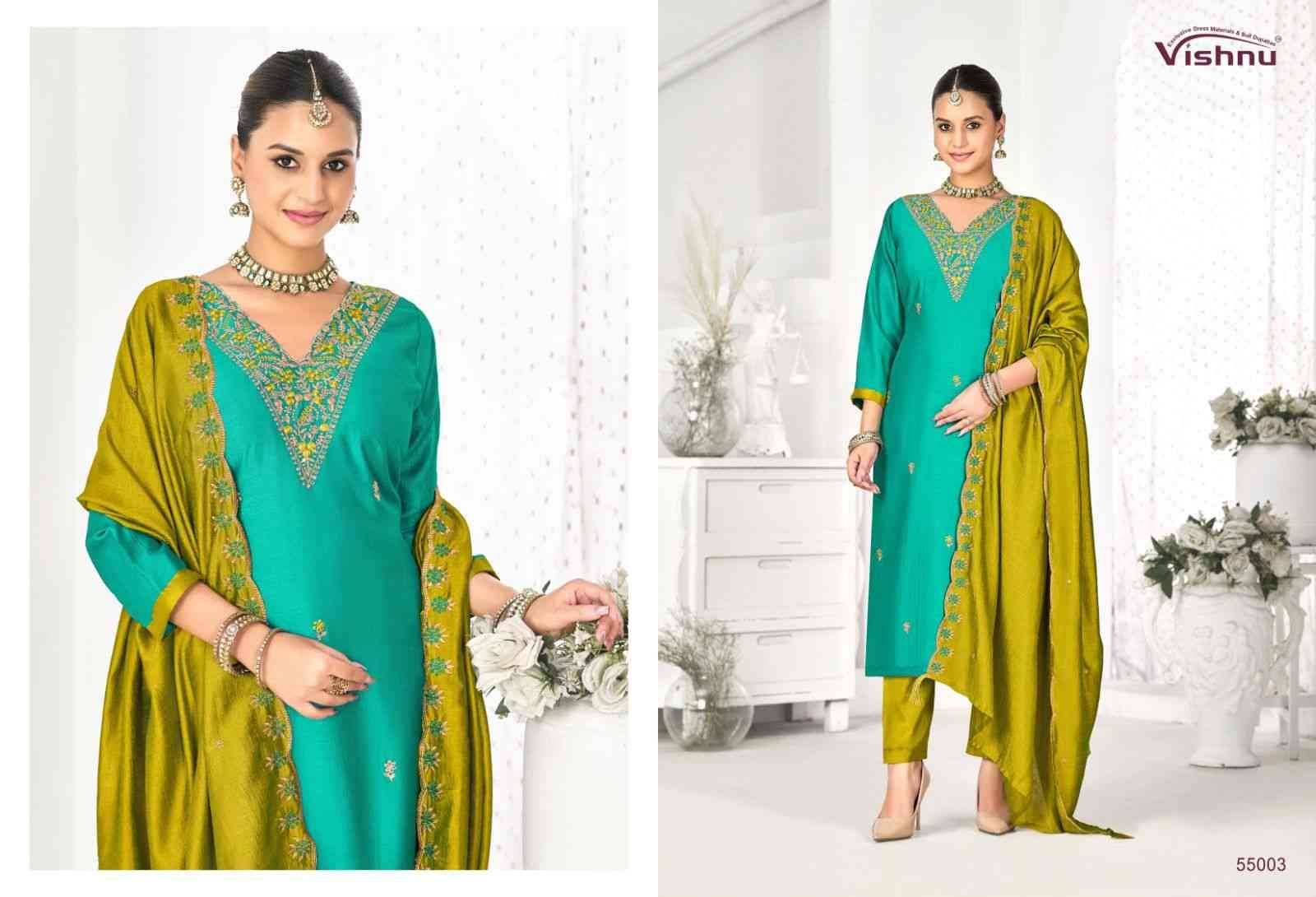 Sunayana By Vishnu 55001 To 55012 Series Beautiful Stylish Festive Suits Fancy Colorful Casual Wear & Ethnic Wear & Ready To Wear Vichitra Silk Dresses At Wholesale Price