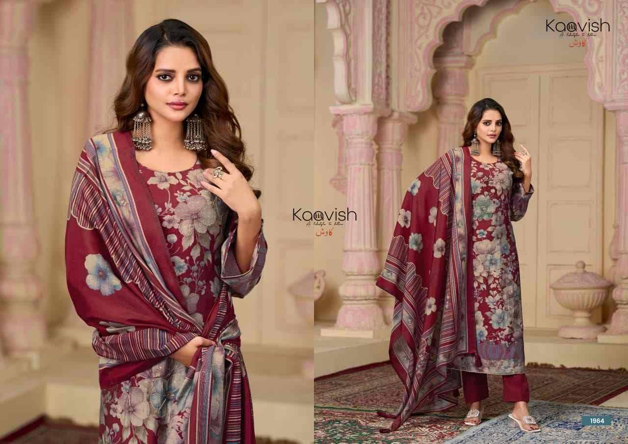 Ameliya By Kaavish 1961 To 1964 Series Beautiful Festive Suits Colorful Stylish Fancy Casual Wear & Ethnic Wear Pure Muslin Silk Dresses At Wholesale Price