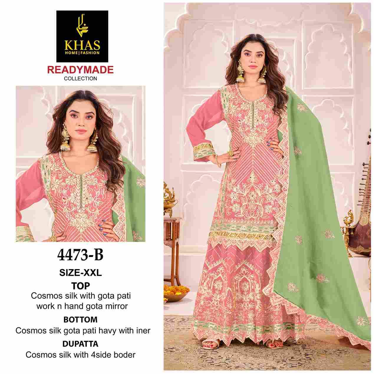 Khas 4473 Colours By Khas 4473-A To 4473-C Series Beautiful Pakistani Suits Colorful Stylish Fancy Casual Wear & Ethnic Wear Cosmos Silk Dresses At Wholesale Price
